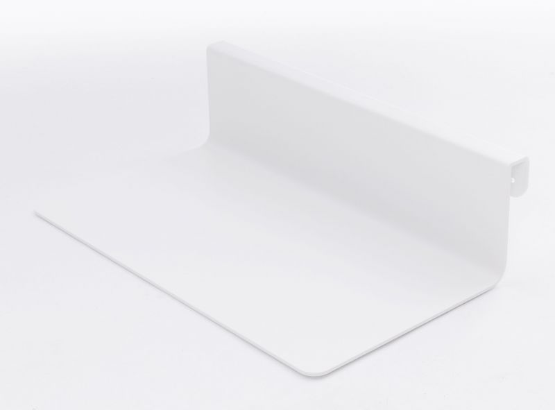 Weiße Nachttischablage für Flai Bett von Müller Möbelwerkstätten, minimalistisches Design für Schlafzimmer.
